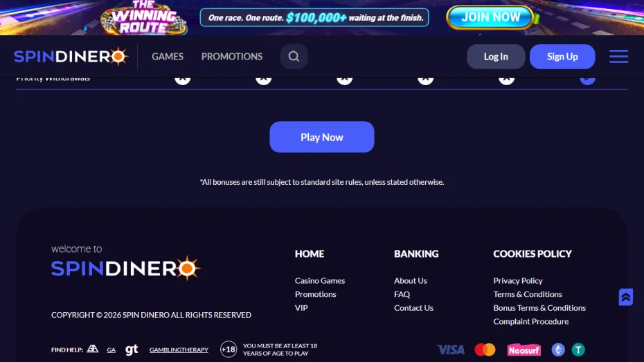 SpinDinero Promo Code Australia